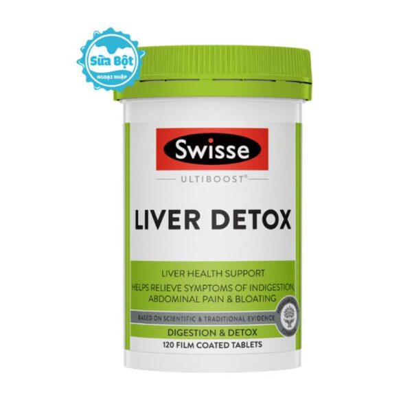 Viên uống giải độc gan Liver Detox Swisse lọ 120 viên