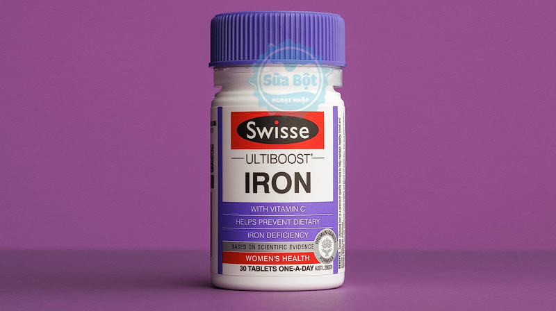 Viên uống Swisse Iron bổ sung sắt xuất xứ từ Úc hộp 30 viên 