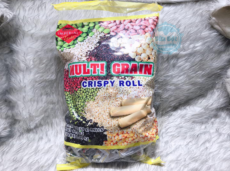 Bánh ngũ cốc Multi Grain Crispy Roll sản xuất tại Đài Loan, bán ở Mỹ