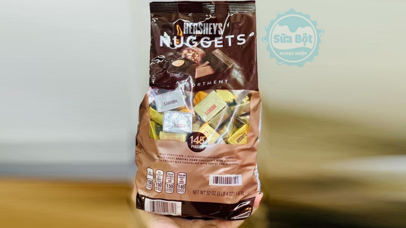 Kẹo chocolate Hershey's Nuggets Assortment được sản xuất tại Mỹ