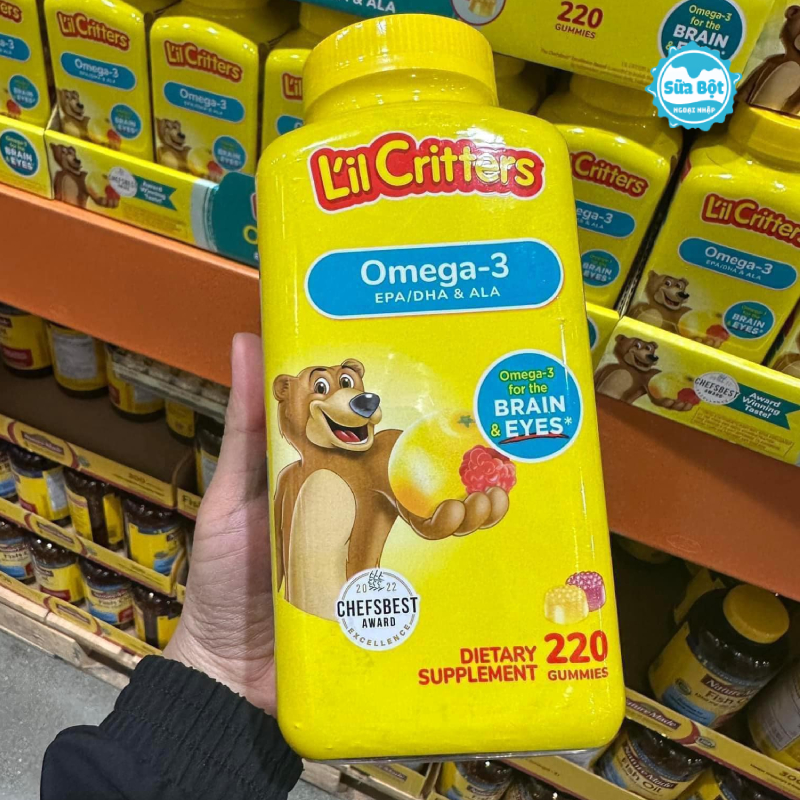 Ưu điểm nổi bật của kẹo gấu dẻo L'il Critters bổ sung Omega 3 và DHA