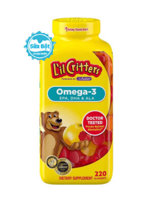 Kẹo gấu dẻo L'il Critters bổ sung Omega 3 và DHA của Mỹ (220 viên)
