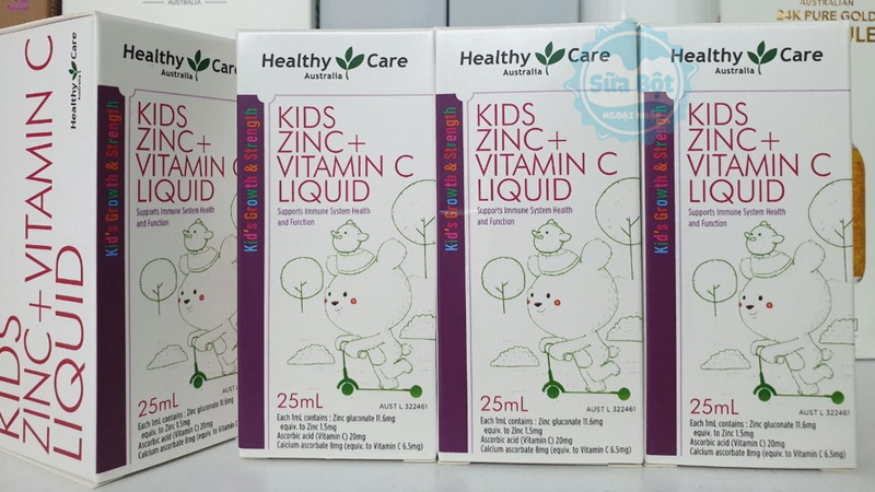 Siro Healthy Care Kids Zinc + vitamin C Liquid mua sắm chính hãng tại Sữa Bột Ngoại Nhập