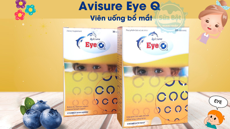 Viên uống bổ mắt Avisure EyeQ giúp đôi mắt tươi sáng, khỏe mạnh, giảm mỏi mắt