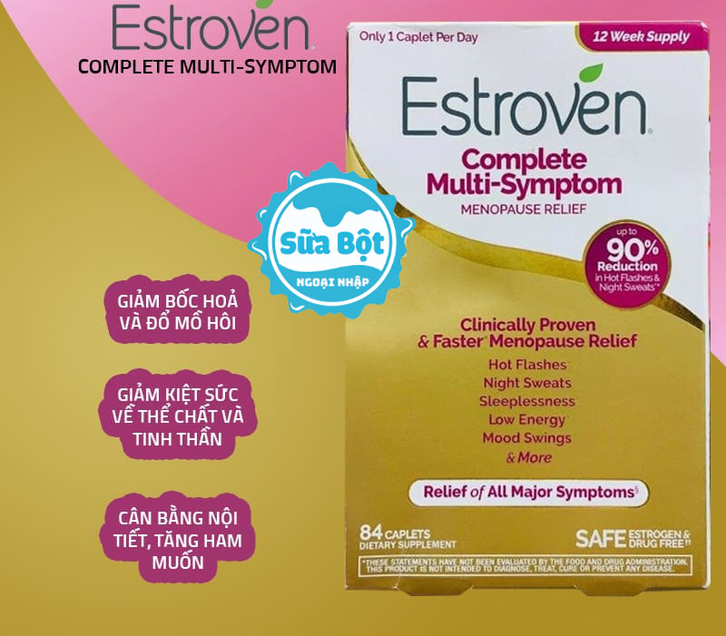 Estroven đã được thử nghiệm trên lâm sàng chứng minh làm giảm các triệu chứng mãn kinh