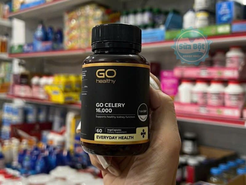 Viên uống Go Healthy Go Celery 16000 New Zealand hỗ trợ phòng ngừa, điều trị gout, giảm đau thấp khớp Viên uống Go Healthy Go Celery 16000 New Zealand hỗ trợ phòng ngừa, điều trị gout, giảm đau thấp khớp