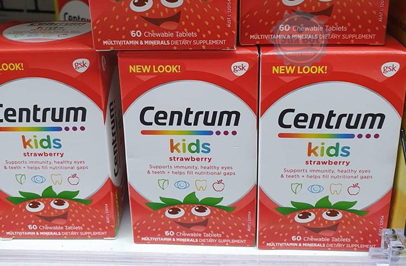 Vitamin tổng hợp Centrum Kids Strawberry thích hợp cho độ tuổi từ 3 tuổi trở lên