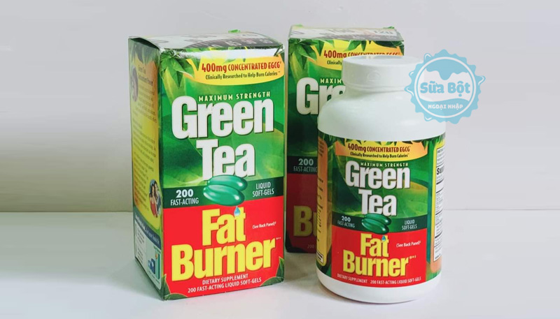 Viên uống Green Tea Fat Burner 400mg sản xuất tại Mỹ giúp giảm cân, đào thải độc tố hiệu quả