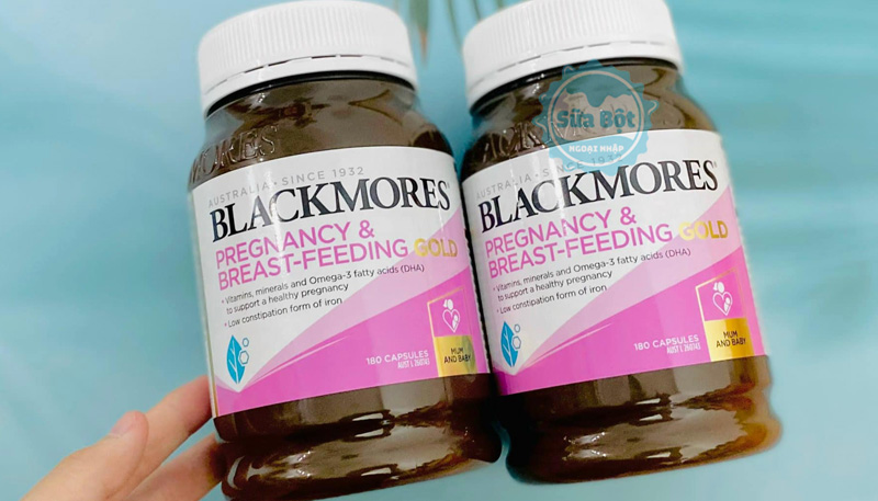 Vitamin bầu Blackmores Pregnancy & Breast-Feeding Gold được nhập khẩu từ Úc bổ sung đầy đủ dưỡng chất cần thiết cho mẹ và bé