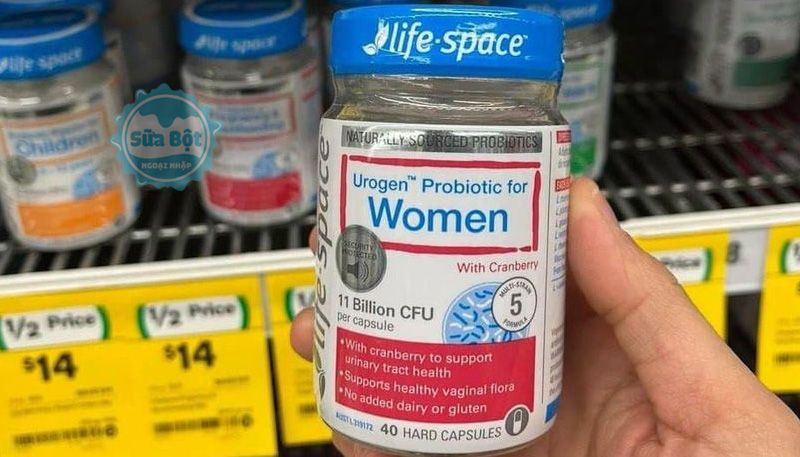 Men vi sinh cho phụ nữ Life Space Urogen Probiotic For Women được sản xuất tại Úc
