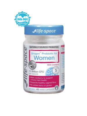 Men vi sinh cho phụ nữ Life Space Urogen Probiotic For Women Úc 40 viên