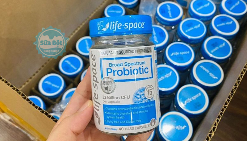 Men vi sinh Life Space Probiotic có công thức, pha trộn và đóng gói tại Úc, tin cậy về chất lượng