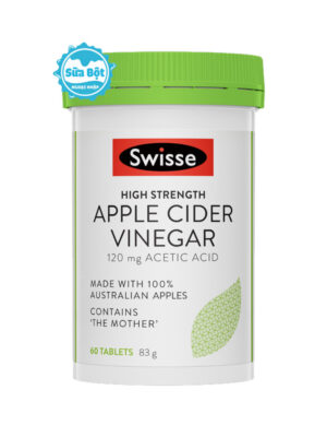 Viên giấm táo Swisse Apple Cider Vinegar Úc 60 viên
