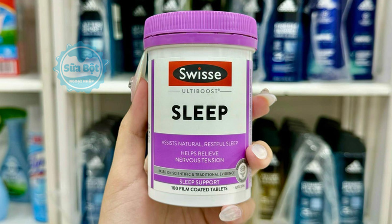 Viên uống Swisse Sleep hỗ trợ giảm căng thẳng, làm dịu đầu óc, cải thiện giấc ngủ