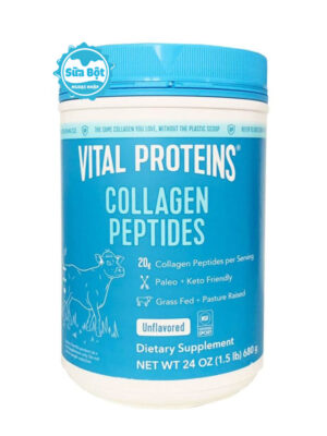 Bột collagen Vital Proteins Collagen Peptides Unflavored Mỹ 680g