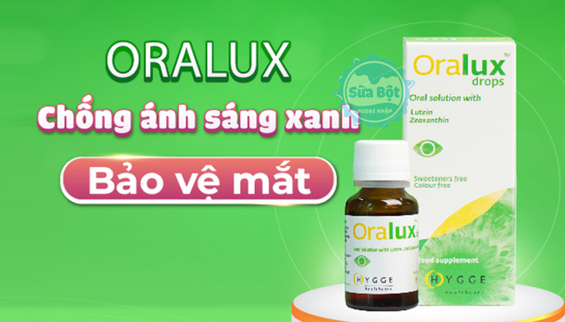 Siro bổ mắt Oralux drops Italy 15ml sử dụng 14 giọt trong ngày