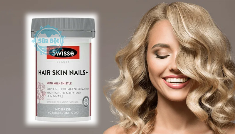 Viên uống Swisse Hair Skin Nails+ mỗi ngày sử dụng 1 viên