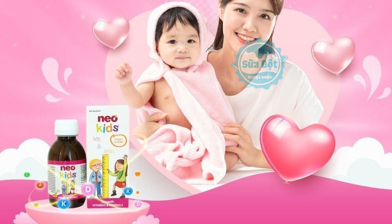 Vitamin tổng hợp Neo Kids Growth hỗ trợ tăng cường sức khỏe cho trẻ 