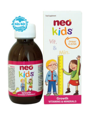 Vitamin tổng hợp Neo Kids Growth cho bé tăng cường sức khỏe Tây Ban Nha 150ml