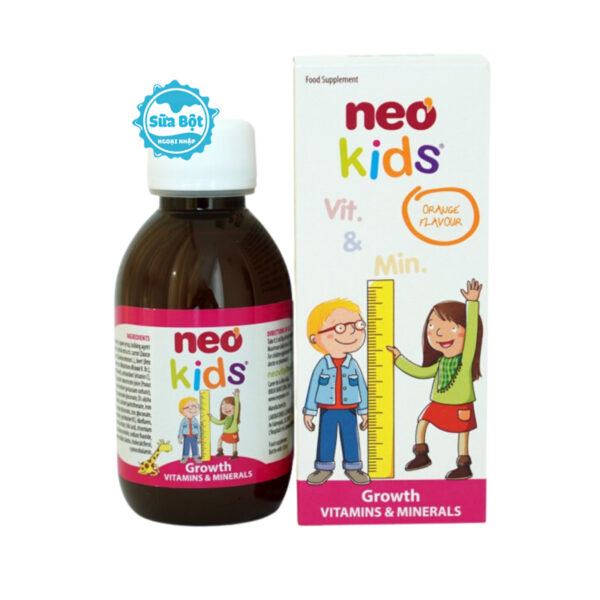 Vitamin tổng hợp Neo Kids Growth cho bé tăng cường sức khỏe Tây Ban Nha 150ml