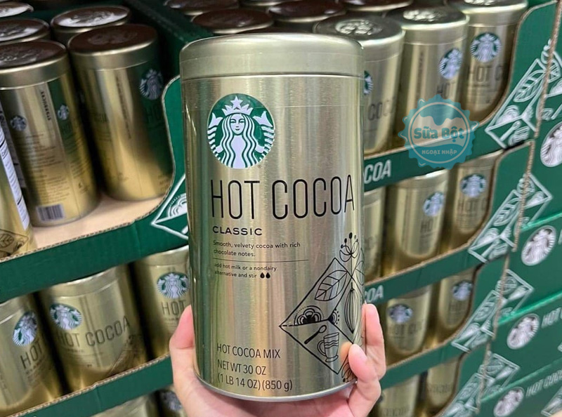 Bột cacao Starbucks Hot Cocoa Classic mua chính hãng tại Sữa Bột Ngoại Nhập