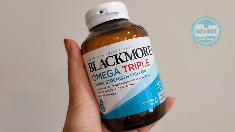 Dầu cá Blackmores Omega Triple Super Strength Fish Oil hỗ trợ chống viêm, duy trì tim mạch khỏe mạnh