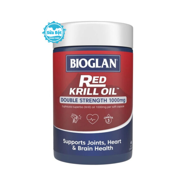 Dầu nhuyễn thể Bioglan Red Krill Oil 1000mg của Úc 60 viên