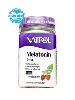 Kẹo dẻo ngủ ngon Natrol Gummies Melatonin 5mg Mỹ 180 viên 
