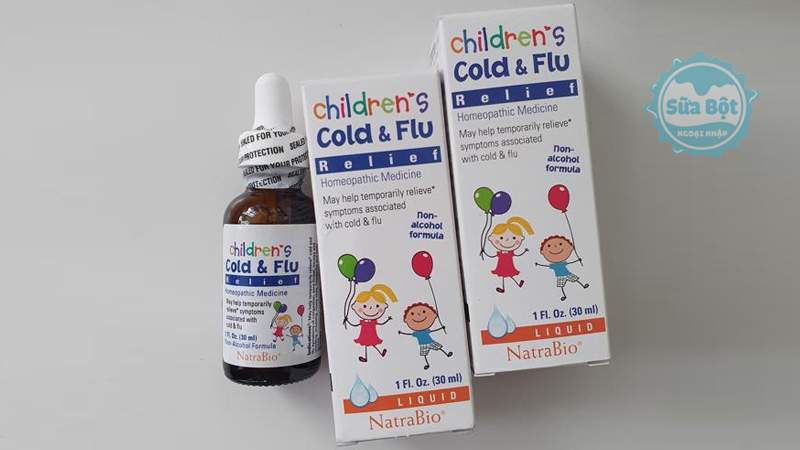 Siro cảm cúm Cold and Flu Children's trẻ từ 4 tháng xuất xứ từ Mỹ