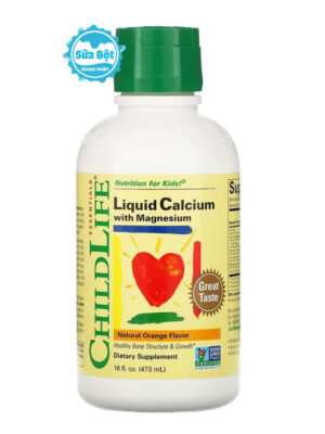 Siro ChildLife Liquid Calcium With Magnesium vị cam cho bé Mỹ 473ml