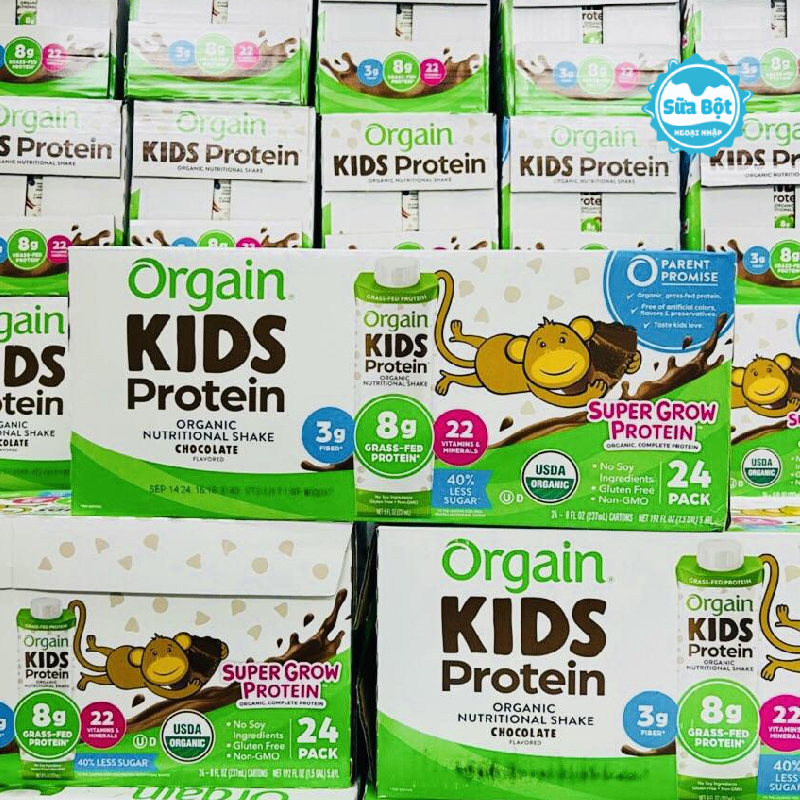 Cách bảo quản thùng sữa nước Protein hữu cơ Orgain Kids Protein Vị Socola