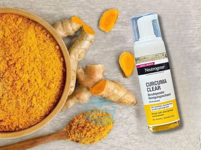 Sữa rửa mặt nghệ Neutrogena Calme Curcuma 150ml tạo bọt mịn rửa mặt sạch sẽ, làm dịu da