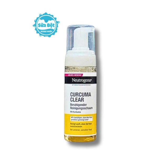 Sữa rửa mặt nghệ Neutrogena Calme Curcuma Pháp 150ml