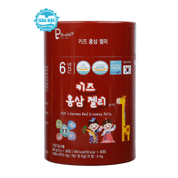 Thạch hồng sâm Baby PL Hàn Quốc vị dâu tây hộp 30 gói