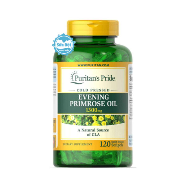 Viên uống tinh dầu hoa anh thảo Puritan's Pride Evening Primrose Oil 1300mg của Mỹ 120 viên