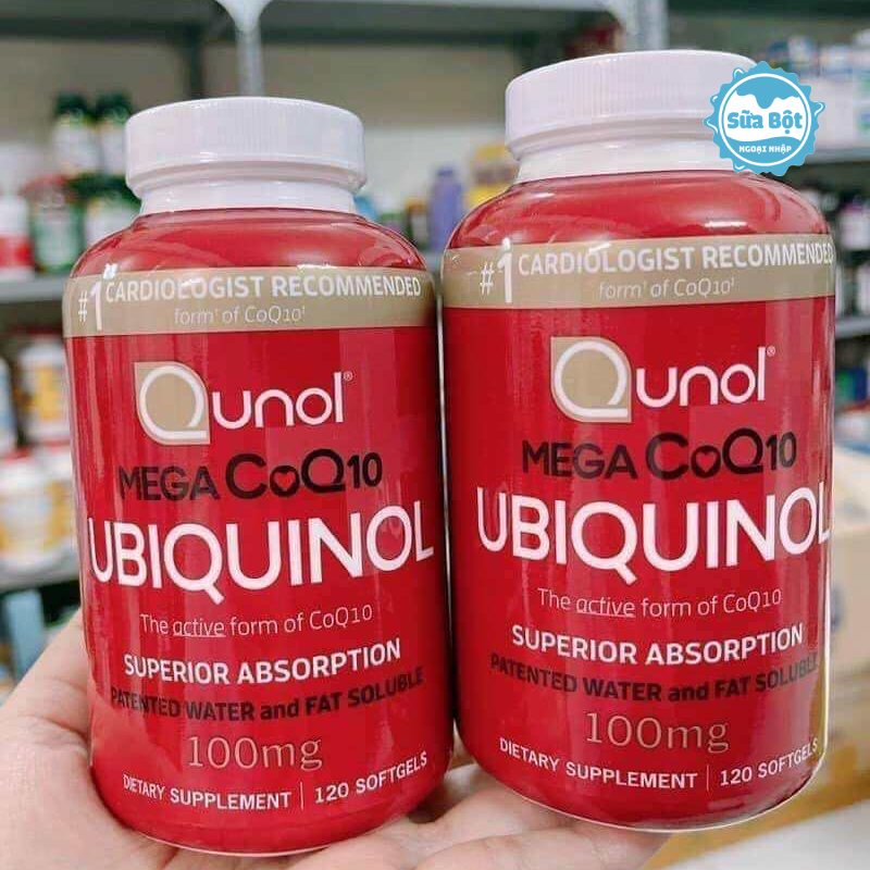 Ưu điểm nổi bật của viên uống Qunol Mega CoQ10 Ubiquinol bổ sung CoQ10 cho tim 100mg Mỹ 120 viên