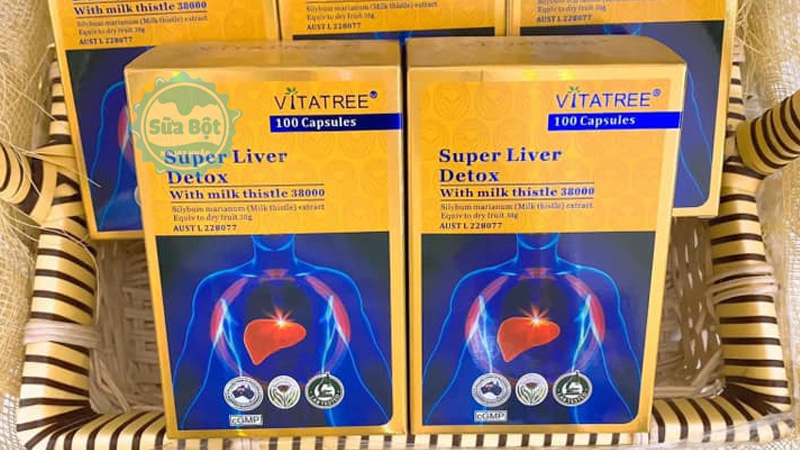 Viên uống Vitatree Super Liver Detox mua hàng chính hãng giá cả phải chăng tại Sữa Bột Ngoại Nhập