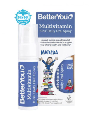 Vitamin tổng hợp Better You Multivitamin Kids' Daily Oral Spray dạng xịt Anh 25ml