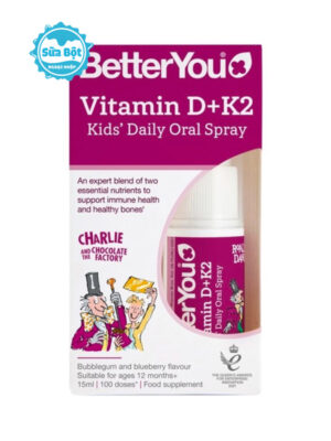 Xịt Better You Vitamin D+K2 Kids' Daily Oral Spray Anh 15ml