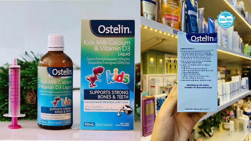 Siro uống Ostelin Kids Milk Calcium & Vitamin D3 của Úc