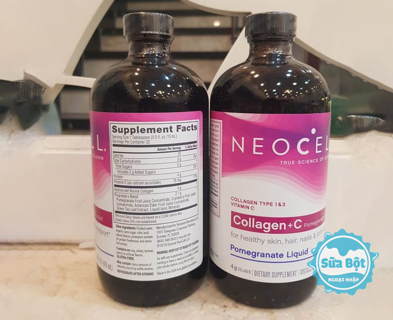 Neocell Collagen + C Pomegranat Liquid làm chậm quá trình lão hóa, bảo vệ da khỏi tác nhân trong môi trường