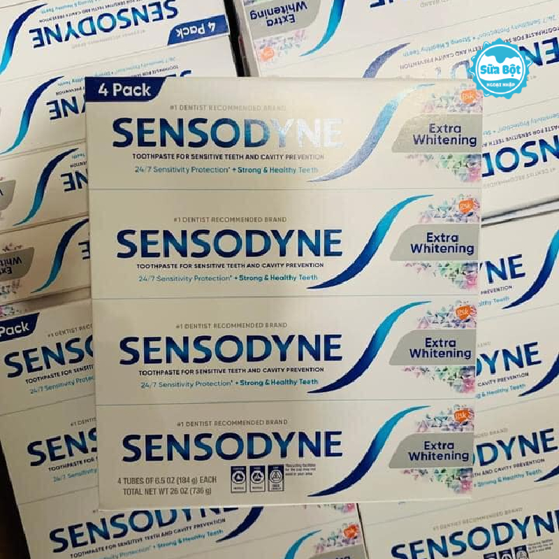 Công dụng kem đánh răng Sensodyne Extra Whitening của Mỹ 184g