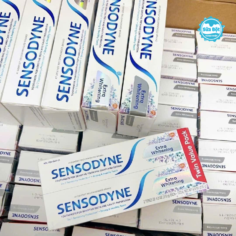 Cách bảo quản kem đánh răng Sensodyne Extra Whitening của Mỹ 184g