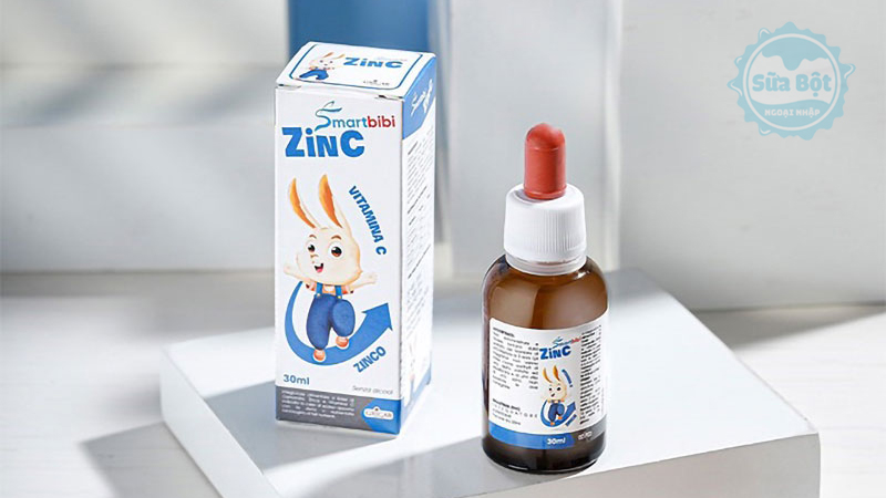 Kẽm Smartbibi ZinC bổ sung cả kẽm và vitamin C giúp giảm ổm vặt, ăn ngon, phát triển tốt