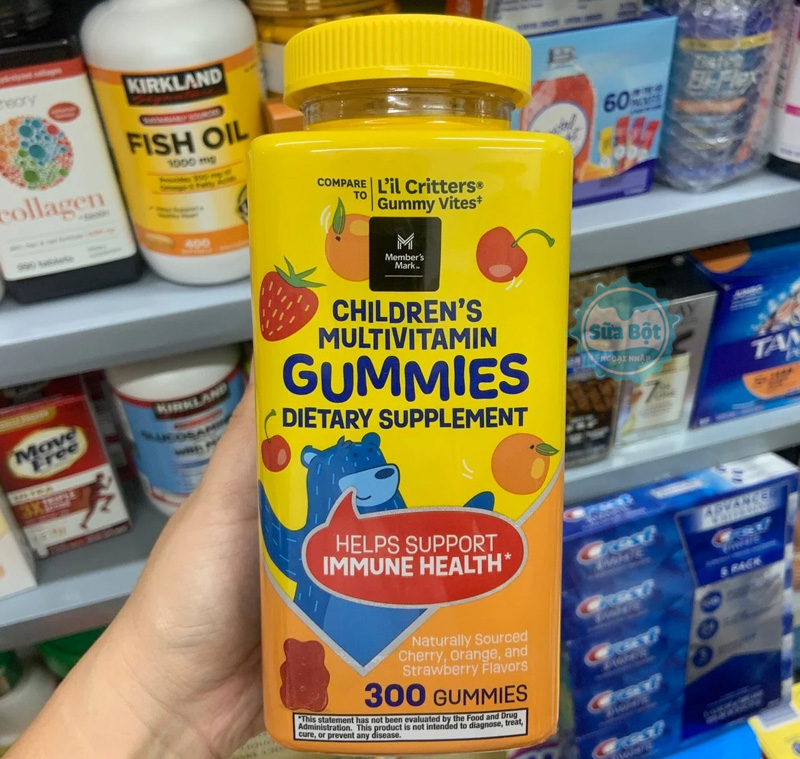 Member’s Mark Children’s Multivitamin Gummies bổ sung vitamin, khoáng chất dưới dạng kẹo dẻo thơm ngon