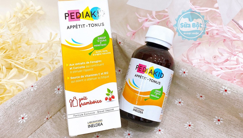 Siro Pediakid Appetit Tonus 125ml giúp kích thích vị giác cho trẻ biếng ăn 
