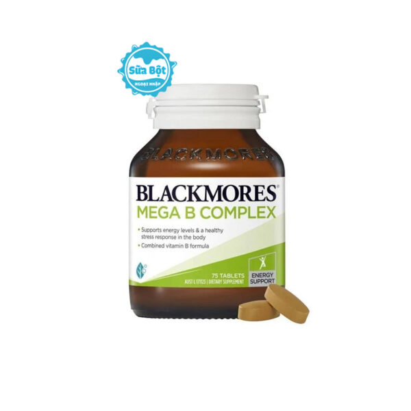 Viên uống Blackmores Mega B Complex bổ sung vitamin nhóm B Úc 75 viên