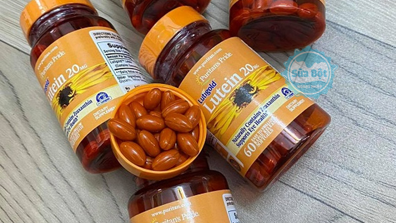 Mỗi ngày dùng 1 viên uống Lutigold Lutein 20mg Puritan's Pride trong bữa ăn