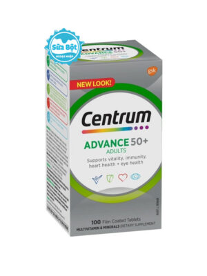 Vitamin tổng hợp Centrum Advance 50+ Adults cho người trên 50 tuổi Úc 100 viên