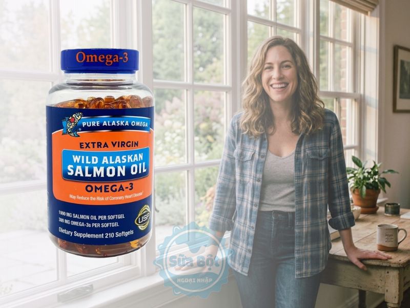 Dầu cá Pure Alaska Omega Wild Alaskan Salmon Oil 